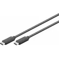 GOOBAY USB-C 3.1 Generation 1 Kabel, schwarz, 1 m - USB-C-Stecker - USB-C-Stecker
