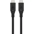 USB-C Ladekabel USB 3.2 Gen 1 Kabel, USB-C auf USB-C Ladekabel, 60 W, schwarz