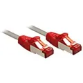 LINDY 47835 RJ45 Netzwerkkabel, Patchkabel CAT 6 S/FTP 0.30 m Grau 1 St.