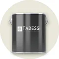 TADESSI Wandfarbe Creme - Graugrün - abwaschbare Innenfarbe matt - Dispersionsfarbe - Geruchsarm und Lösemittelfrei - 1 Liter Gebinde