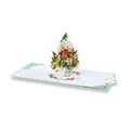 paperdora® 3D Pop-Up-Karte „Blumen“ mit Umschlag und Wachssiegel - Karte Glückwunschkarte Grußkarte Geschenkkarte Geschenk Gutschein