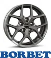 4x Borbet Y 7,0X16 5/105 ET38 Titan matt