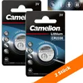 2 x CR 2330 3V Lithium Batterie 2330 Knopfzelle 260mAh ø23 x 3,0mm von Camelion