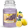 Yankee Candle Duftkerze Lemon Lavender groß Glas 150h Brenndauer 623g