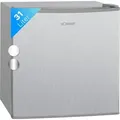 Bomann Gefrierbox 31L Nutzinhalt | Gefrierschrank klein mit Gitterablage | stufenlose Temperaturregelung | mit 4 Sterne-Kennzeichnung | GB 341.1 inox - Silber