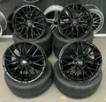 MM Wheels MM01 schwarz glanz 8x18 ET45 - LK5/120 ML65.1 Alufelge schwarz