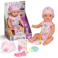 BABY Born Lena (Little Baby Girl) - 36 cm große Babypuppe - 7 Funktionen inkl. Accessoires & Strampler - Funktioniert komplett ohne Batterien - Geeignet für Kleinkinder ab 1 Jahr