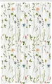 Abakuhaus Duschvorhang Badezimmer Deko Set aus Stoff mit Haken Breite 120 cm, Höhe 180 cm, Blumen Herb Flowers Aquarelle