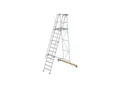 MUNK Aluminium-Podestleiter fahrbar klappbar 12 Stufen (052312)