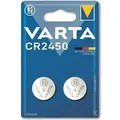 Varta CR2450 Lithium Knopfzelle 3V Batterie 2er Verpackung