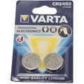 Varta Electronics CR2450 Lithium Knopfzellen Batterie 3.0 V 2er Pack