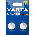 Varta CR2450 - Knopfzellenbatterie - Blister 2 Stück - Lithium-Batterien -silber
