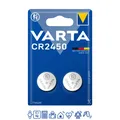 1 x 2er Blister Varta CR 2450 3V Batterie  Lithium Knopfzelle 6450 DL2450 570mAh