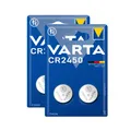 2x Varta Knopfzellen Lithium Batterien CR 2450 CR2450 3V Blister 2er Blister