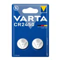 Varta Knopfzellen Lithium Batterien CR 2450 CR2450 3V Blister 2er Blister