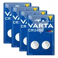4x Varta Knopfzellen Lithium Batterien CR 2450 CR2450 3V Blister 2er Blister