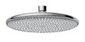 WENKO Wasserspar Regenduschkopf Watersaving, Kopfbrause mit Wasserspar-System, ABS, Chrom/Grau, rund, Ø 22,5 cm