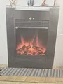 El Fuego Elektrokamin Tessin Heizung schwarz Kamin 900/1800 W regelbar