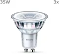 Philips Hue LED-Leuchtmittel LED classic Lampe 35W GU10 warmweiß 255lm 3er Pack, GU10