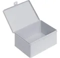 ALUTEC München Aufbewahrungsbox Alutec 66019 Scharnierdose (L x B x H) 180 x 140 x 80 mm Grau 1 St.