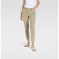 MAC 7/8-Jeans Dream Summer verkürzt mit Schlitz am Saum beige|braun 34