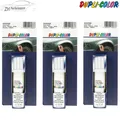 3x DUPLI COLOR DS Universallacke Auto Lackstift weiß 12ml