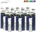 6x DUPLI COLOR DS Universallacke Auto Lackstift weiß 12ml