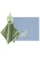 Sterntaler Geschenkset Dino Rexi - bestehend aus Baby Schmusetuch mit Rassel & weichem, saugfähigem Kinderhandtuch - als Geschenk zur Geburt, Geburtstag oder Baby-Party, blau