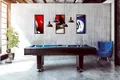 Winsport Poolbillardtisch "Black Pool 8 ft.", schwarz / blau, 8 ft. / 256 x 144 cm
