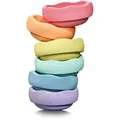 Stapelstein-Set rainbow pastel, 6-tlg.