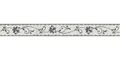 Tapetenbordüre Borte Ranken grauweiß schwarz selbstklebend 2590-11 (48,64€/1qm)