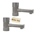 GarPet Regenfallrohr 2er Set Regendieb Wasserdieb Fallrohr Abzweig Hahn Regenwassersammler