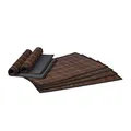 relaxdays Platzset braun 30,0 x 45,0 cm, 6 St.