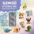 Kawaii Crochet Kit: Includes Everything you Need to Get Started Creating These Super Cute Creations!–Kit Includes: 48-page Instruction Book, Crochet ... Stuffing, Yarn Needle, Embroidery Floss