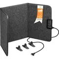 Infrarotheizung Heizpaneel Schreibtischheizung Faltbar 51x100cm 60°C grau - Grau
