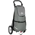 Homcom Lastenanhänger,, Grau, Metall, 43x110x53 cm, Freizeit, Sport & Fitness, Fahrräder, Fahrradzubehör