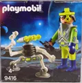 Playmobil Ei 9416 Space-Agent mit Roboter NEU
