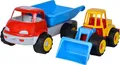Sandform-Set Simba 107134610 - LKW Kipper mit Bagger 2-teilig, Kunststoff, 36/29...