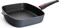 Woll Diamond Lite Gusspfanne, rechteckig: abnehmbarer Stiel, Alle Herdarten inkl. Induktion, 30 x 26 cm, 7 cm hoch