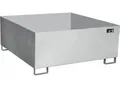 Bauer Auffangwanne VAW-1000, L 1460 x B x 1460 x H 620 mm, bis 1000 l, Edelstahl, unterfahrbar