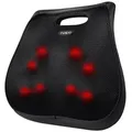 NAIPO Massagegerät, Shiatsu Unterer Rücken Massager mit Wärmefunktion schwarz