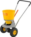 Streuwagen CEMO, Behältervolumen 20 l, Streubreite 1-4 m, Streumenge 6-stufig einstellbar, klappbarer Stützfuß, Schiebegriff höhenverstellbar 128362