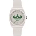 Herrenuhr ADIDAS STREET PROJECT ONE AOST23047 Silikon Weisse Sub 50mt
