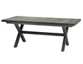 Siena Garden Sincro Ausziehtisch, anthrazit/Natur-grau, Alu/Keramik, 205/265x103 cm