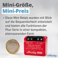 Shelly 1PM Mini Gen3 | WLAN & Bluetooth Smart Relais Schalter, 1 Kanal 8A
