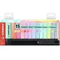 Textmarker Boss Original Tischset Pastell VE=15 Stück