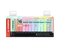 STABILO Marker STABILO BOSS Textmarker - 2+5 mm - pastell - 15er Tischset