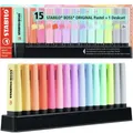 2 bis 40x STABILO Textmarker BOSS ORIGINAL Pastel, 15er Tischset BIS 22% RABATT