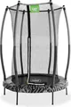 EXIT Tiggy Trampolin ø140cm, mit Sicherheitsnetz, Rund, Kindertrampolin, Schwarz/Grau