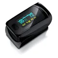 Medicinalis - Pulsoximeter Finger - SpO2 Pulsmesser – Fingerpulsoximeter - Messung von Puls und Sauerstoffsättigung am Finger – OLED Display - Batterieanzeige – Alarm – One Touch Bedienung